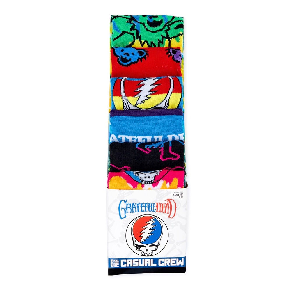 - New Colors⚡️ Grateful Dead Socks 6pk